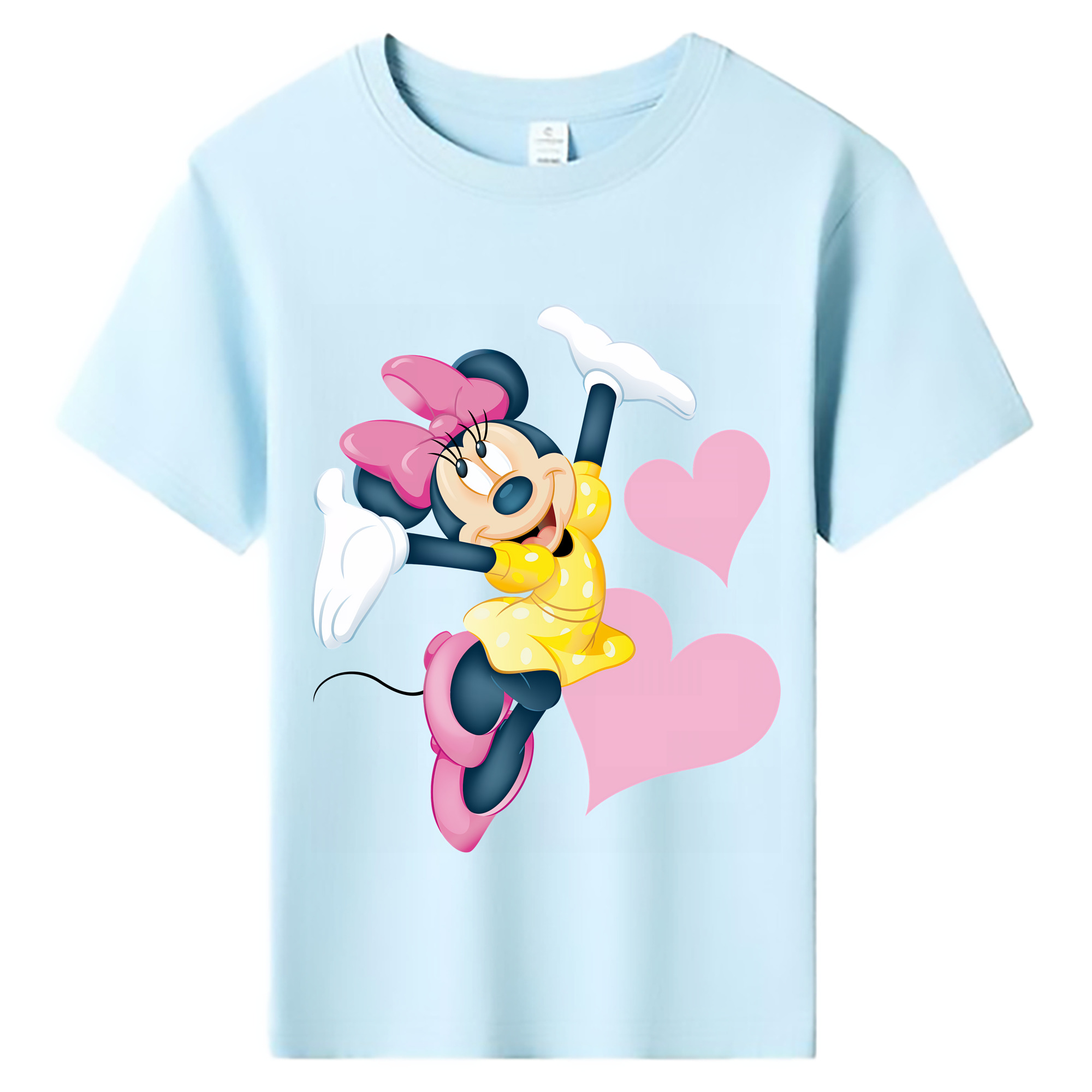 （画像用） ミッキーマウス Mickey Mouse 綿100％キッズTシャツ（フロントプリント）